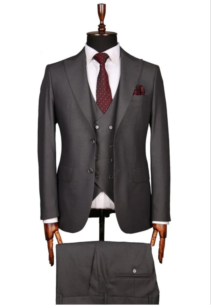 Charcoal Grey 3-Piece Suit