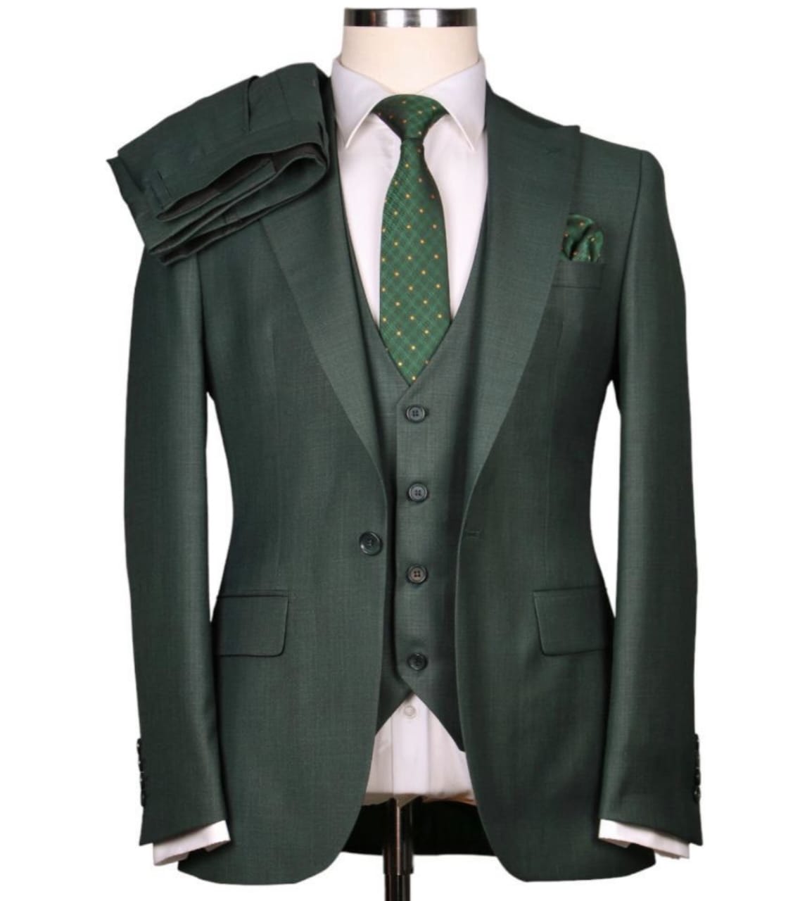 Deep Green 3-Piece Suit