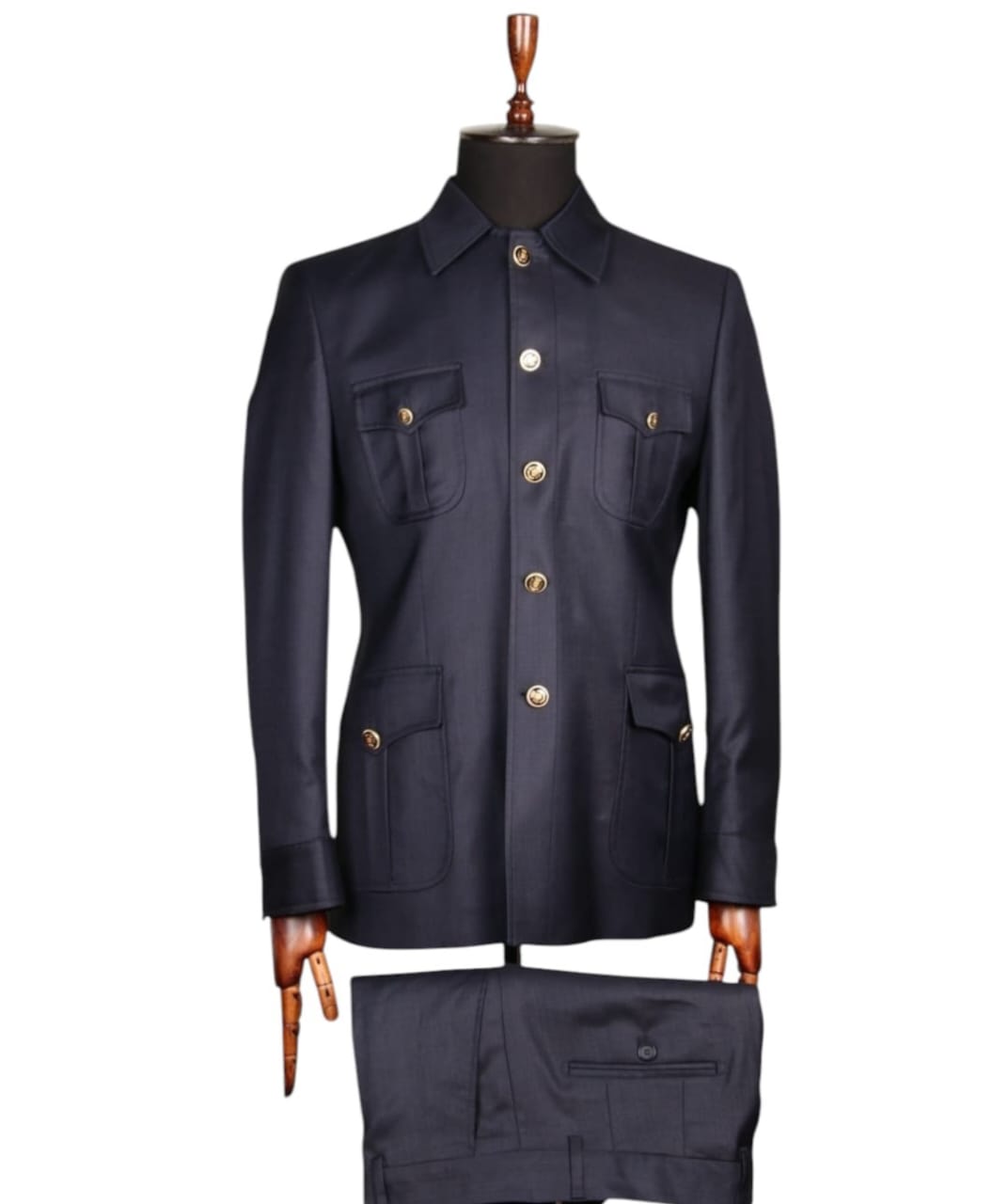 Navy Safari Suit