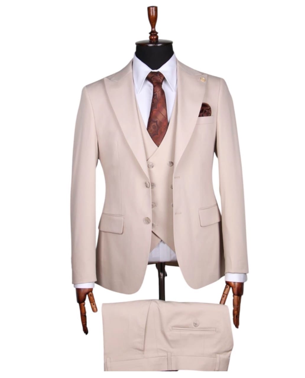Classic Tan 3-Piece Suit
