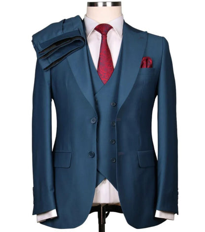 Petrol Blue 3-Piece Suit