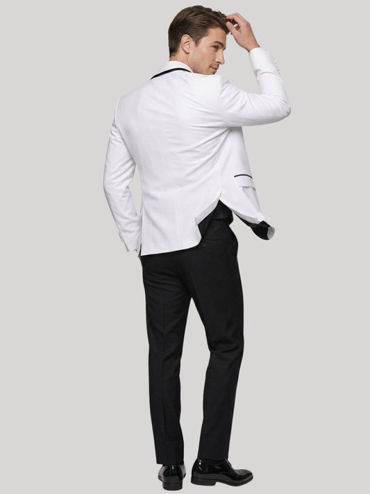 White Peak Lapel Tuxedo