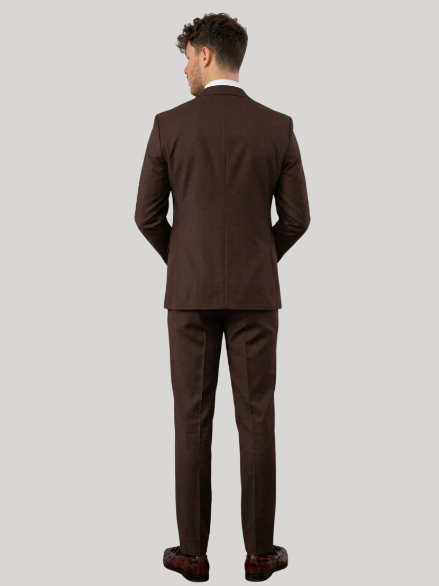 Dark Brown 3-Piece Suit