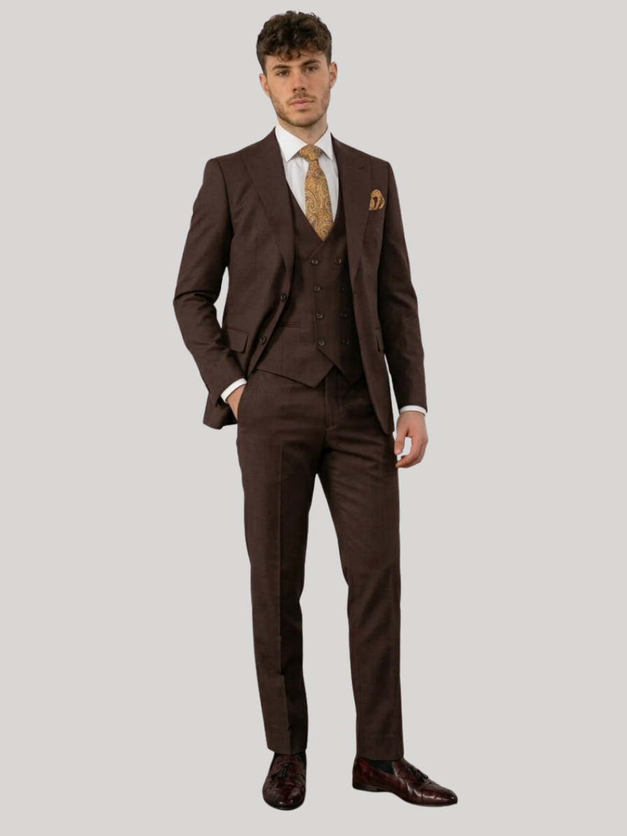 Dark Brown 3-Piece Suit