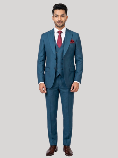 Petrol Blue 3-Piece Suit