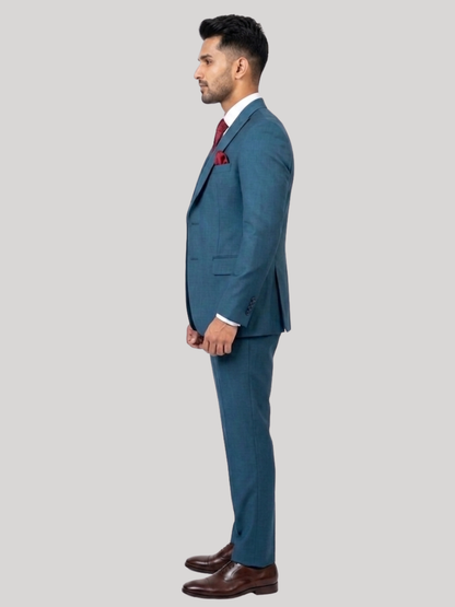 Petrol Blue 3-Piece Suit