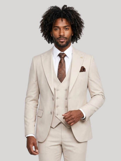 Classic Tan 3-Piece Suit