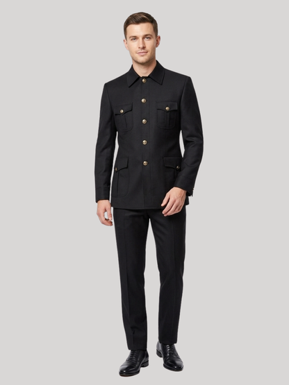 Black Safari Suit