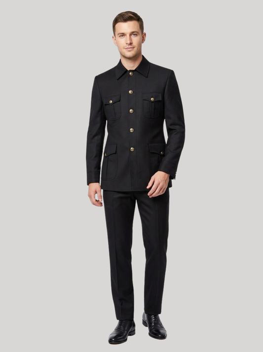 Black Safari Suit