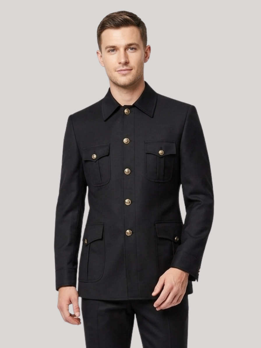 Black Safari Suit