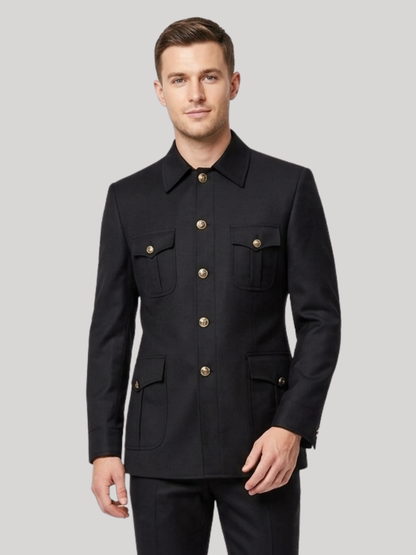 Black Safari Suit
