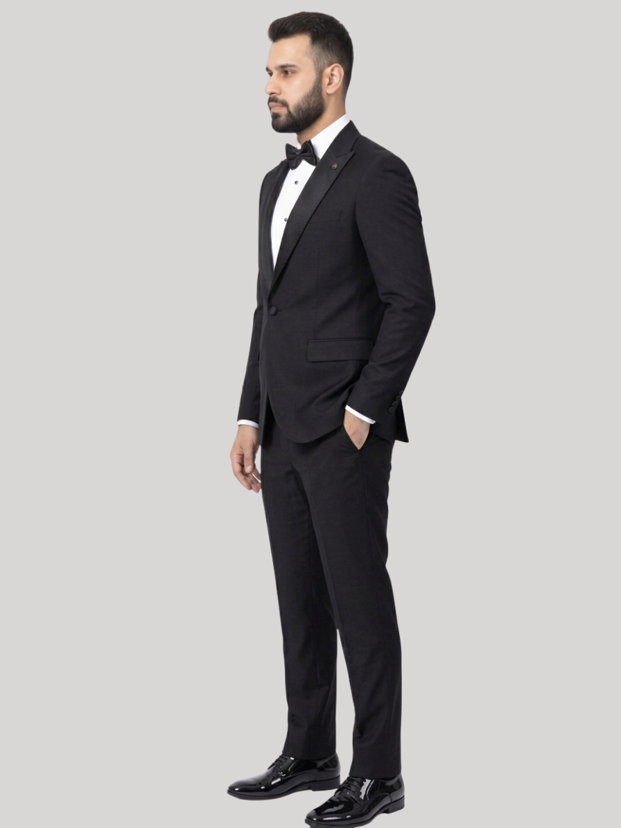 Black Peak Lapel Tuxedo