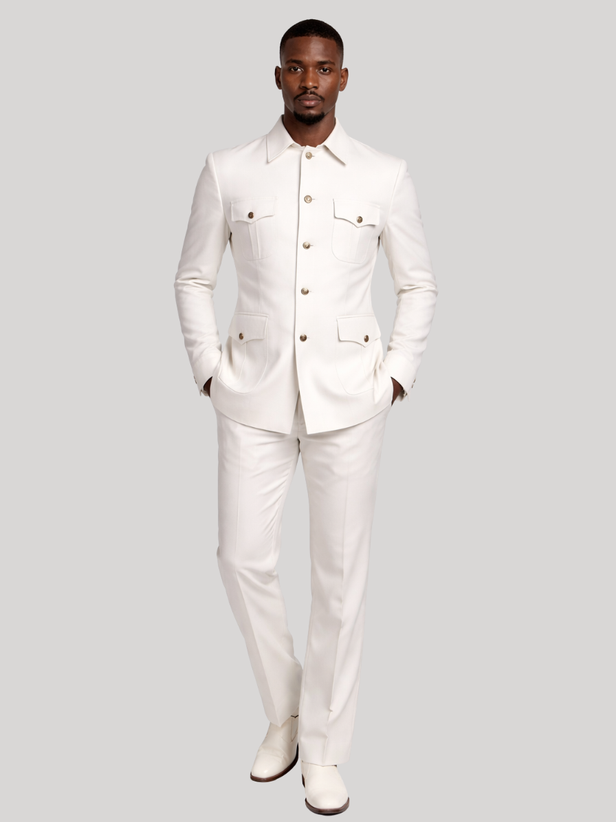 White Safari Suit