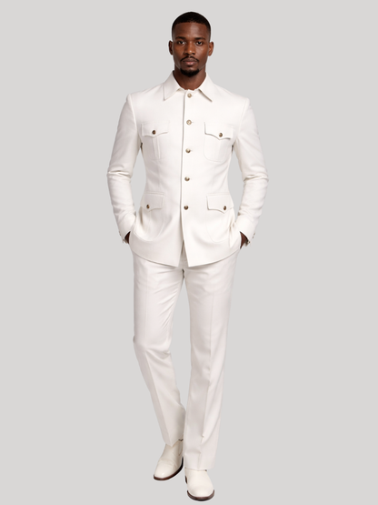 White Safari Suit