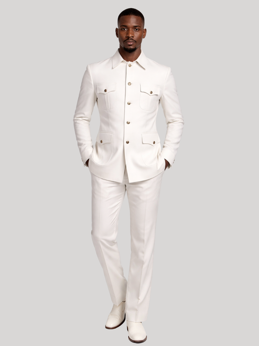 White Safari Suit