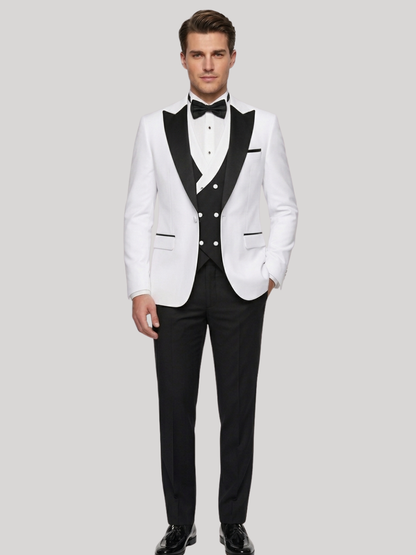 White Peak Lapel Tuxedo